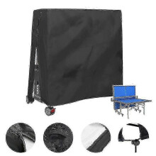 Outdoor Waterproof and Dustproof Cover for Table Tennis Table - Fits 165x70x185cm for UK Garden Use