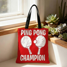 A Shopper Bag, a Portable Bag That Can Be Carried on The Shoulder Or by Hand, Ideal for Ping Pong, Champions, Paddles, A-Tqazw