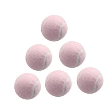 (Light Pink) 6x Tennis Balls Training Balls Dogs Tennis Balls Professional Elastic Balls Wear Resistant for Sports Beginners Entertainment