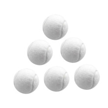 (White) 6x Tennis Balls Training Balls Dogs Tennis Balls Professional Elastic Balls Wear Resistant for Sports Beginners Entertainment