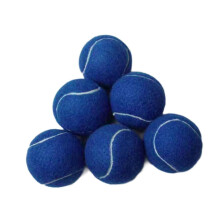 (Blue) 6x Tennis Balls Training Balls Dogs Tennis Balls Professional Elastic Balls Wear Resistant for Sports Beginners Entertainment