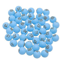 100 Pcs 4cm Pp Table Tennis Balls Printed Pong Balls with Number for Game Party Decoration (blue)-FCY