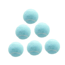 (Light Blue) 6x Tennis Balls Training Balls Dogs Tennis Balls Professional Elastic Balls Wear Resistant for Sports Beginners Entertainment