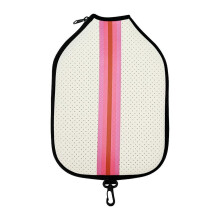 (Beige Pink) Pickleball Paddle Cover Pickleball Racket Cover Pouch Portable Versatile Gift