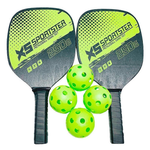 2 kit Paddle set four Lightweight Rackets 8 Balls for Men and 2
