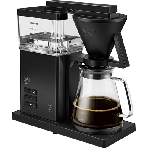 Kaffemaskine, 10-kopper, rustfrit stål, høj bryggetemperatur