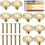 10 PCS Gold Drawer Knobs, Gold Door Knobs, Petal Shaped, with 10 Screws, for Home Decorators 1