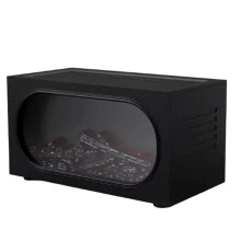 Fireplace Aroma Diffuser with Flame Ambient Light,Waterless Power-Off Protection, Fine & Large Mist Output