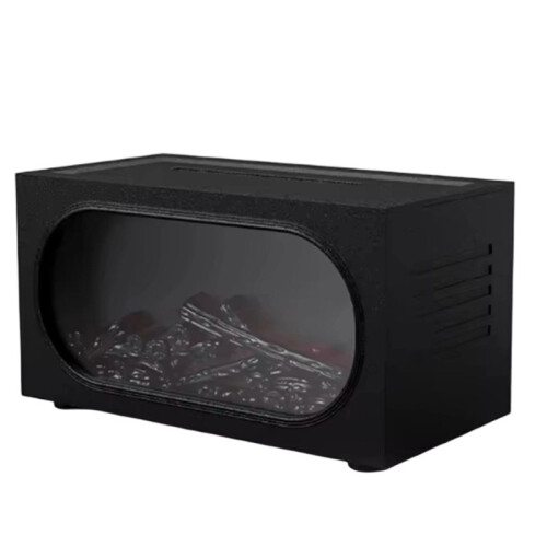 Fireplace Aroma Diffuser with Flame Ambient Light,Waterless Power-Off Protection, Fine & Large Mist Output