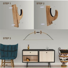 4pcs Wall-Mounted Rack - Archery Storage & Display Shelf,Wall-Mounted Organizer