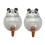 (2pcs) Panda Self Watering Device – Transparent – for Indoor Plants 1