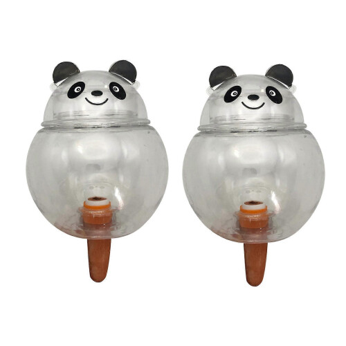 (2pcs) Panda Self Watering Device – Transparent – for Indoor Plants
