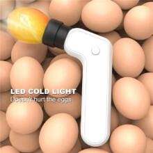 10X Eier Kerzen PrüFer Wiederaufladbare Kabellose Inkubator Kerzen Lampe mit Zwei Weichen KöPfen, die für Alle Eier Typen Geeignet Ist