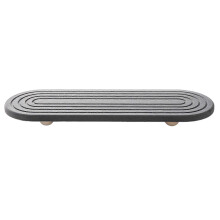 (1pc, Dark Gray) Anti Slip Diatomaceous Tray – Leak Proof – for Kitchen Sink