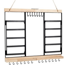 Hanging Jewelry Organizer,5-Tier Wall Earring Holder,Jewelry Rack Wall Mounted for Earrings,Necklaces,Bracelets and