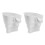 (2pcs, White) Flour Funnel for Stand Mixer – 30 Degree Spout – for Baking 1