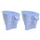 (2pcs, Blue) Flour Funnel for Stand Mixer – 30 Degree Spout – for Baking 1