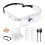Lupa com Luz, Lupa com 5 Lentes de 0,75-4,0X e 3 Luzes LED, Lupa de Cabeça 1
