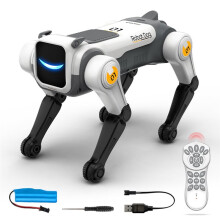 AI Robot Dog Remote Control Stunt Robot Dog Singing and Dancing RC Robot Pet Toy AI Voice Control for Kids A