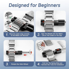 Outil de Retrait de Maillons de Montre, Kit D'Outils pour Bracelets de Montre, Outil de Réglage et de Remplacement de Bracelets de Montre, Outils de
