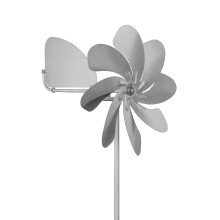 Stainless Steel Windmill with Ball Bearings & 360-Degree Rotating Wind Vane for Garden Decor