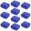 (dark blue) Microfiber Hair Towels 10 Pack Fast Drying Salon Spa Gym Use 1