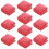 (rose red) Microfiber Hair Towels 10 Pack Fast Drying Salon Spa Gym Use 1