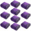 (deep purple) Microfiber Hair Towels 10 Pack Fast Drying Salon Spa Gym Use 1