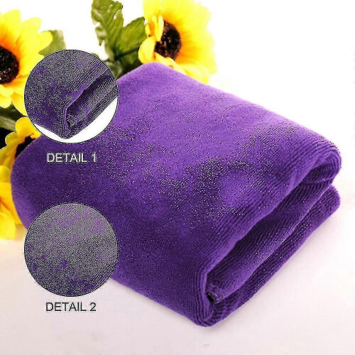 (deep purple) Microfiber Hair Towels 10 Pack Fast Drying Salon Spa Gym Use 2