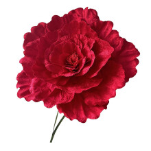 (60cm, Red) Large Artificial Peony – Giant Faux Silk – for Wedding Arrangement