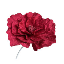 (50 cm, Wine Red) Large Artificial Peony – Giant Faux Silk – for Wedding Arrangement