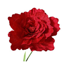 (50 cm, Red) Large Artificial Peony – Giant Faux Silk – for Wedding Arrangement
