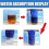 (rose red) Microfiber Hair Towels 10 Pack Fast Drying Salon Spa Gym Use 4