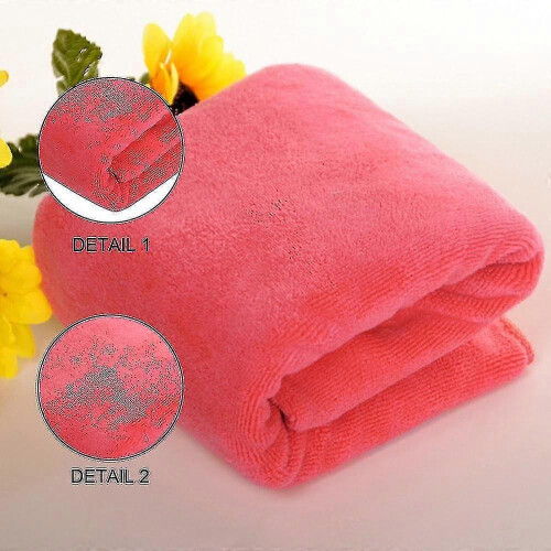 (rose red) Microfiber Hair Towels 10 Pack Fast Drying Salon Spa Gym Use 2