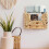 Water Hyacinth Wall Basket – Rustic Wicker – for Magazine Storage 3