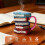 3D Book Stacking Coffee Mug - 420ml Hand Drawn - for Book Lovers Teachers Librarians 2