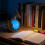 (B) Gothic LED Desk Lamp – Raven Moonlight Design – for Halloween Decor 4
