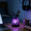 (B) Gothic LED Desk Lamp – Raven Moonlight Design – for Halloween Decor 5
