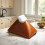 (Beige) Faux Leather Tissue Holder – Pyramid Design – for Tabletop Car Office 5