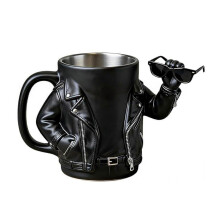 Biker Jacket Coffee Mug – Resin 200ml – for Men Coffee Lovers