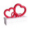 Heart Shape Gift Box – Plastic with Red Lid – for Valentine's Day 1