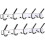 Stainless Steel Wall Coat Rack with 5 Hooks, Durable Entryway Hooks for Home Organization (2-Pack, Silver) 1