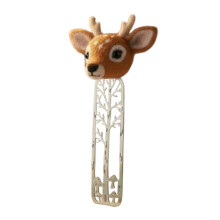 (Deer) Whimsical Forest Bookmark – Felt Metal – for Book Lovers Gift