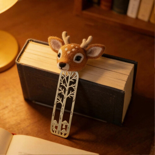 (Fox) Whimsical Forest Bookmark – Felt Metal – for Book Lovers Gift 2