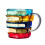 (B) Hand Painted Book Mug – 350ml Glass – for Book Lovers Gift 1
