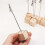 Wooden Place Card Holders with Round Base - 10pcs Note Picture Clips 2
