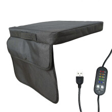 USB Heated Seat Cushion - 5 Temp Timer Settings - for Outdoor Camping Fishing