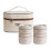 (Four Layer, White) Insulated Lunch Box Set – Stackable Tiers – for Work Travel 1