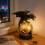 (C) Gothic LED Desk Lamp – Raven Moonlight Design – for Halloween Decor 2