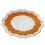 (Orange) Scalloped Linen Placemat – Machine Washable for Kitchen Restaurant 1